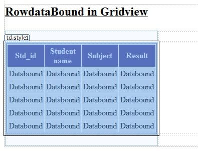 RowDataBound in GridView in ASP.NET